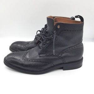 Moral Code Wingtip Leather Boots